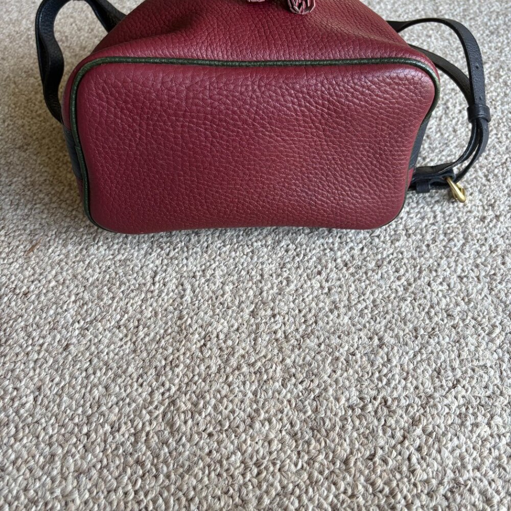 Vintage Dooney & Bourke Rainbow Teton Bucket Bag AWL Tri Color EUC - Picture 8 of 12